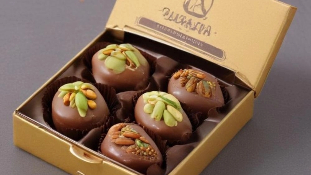 شکلات مغز پسته دبی